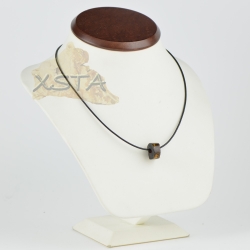 Amber necklace with natural beads